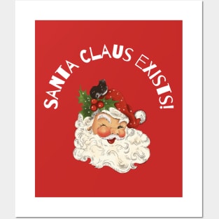 Santa Claus Illustration with Funny Saying Posters and Art